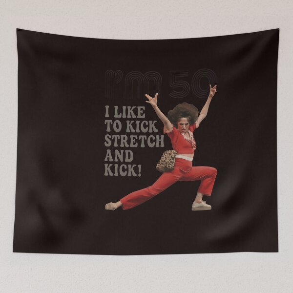 Item preview, I'm 50 I Like To Kick Stretch And Kick designed and sold by kawanva-studio.