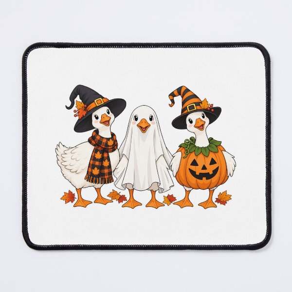 Item preview, Halloween Goose Trio in Witch Ghost Pumpkin Costumes designed and sold by skyartdesign.