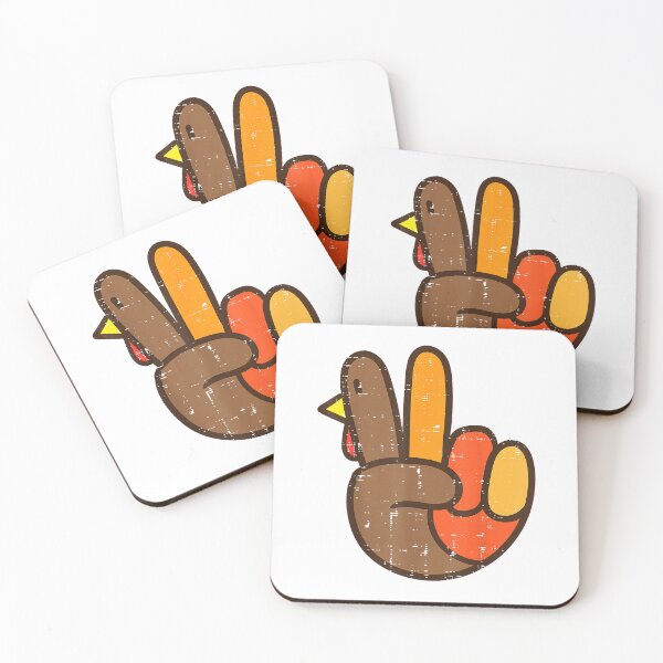 Item preview, Peace Sign Turkey Hand Cool Thanksgiving Hippie Men Women T-Shirt designed and sold by gidget-gadget.