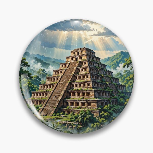 Item preview, Mexico — El Tajín — Temple of Niches designed and sold by DibujandoPorfa.