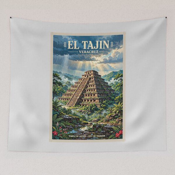 Item preview, Mexico — El Tajín — Temple of Niches designed and sold by DibujandoPorfa.
