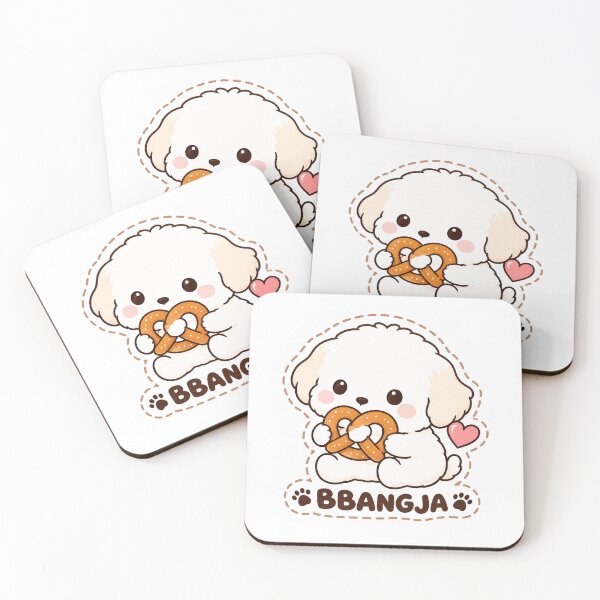 Item preview, BBANGJA – Cute Bread Loving Puppy with Pretzel Kawaii Dog designed and sold by Windy-market.