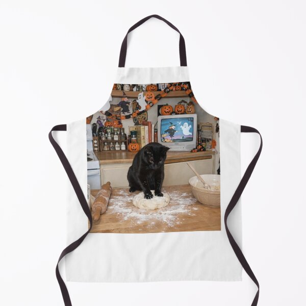 Item preview, Black Cat Kneading Dough Funny Halloween Baking Classic T-shirt designed and sold by inkfluenceart.