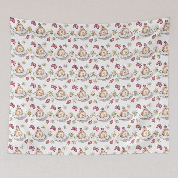 Item preview, Strawberry Cake roll pattern designed and sold by Skippybatart.
