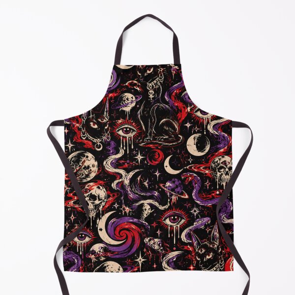 Item preview, Gothic Cosmic Cat Skull Pattern designed and sold by Bawwe.