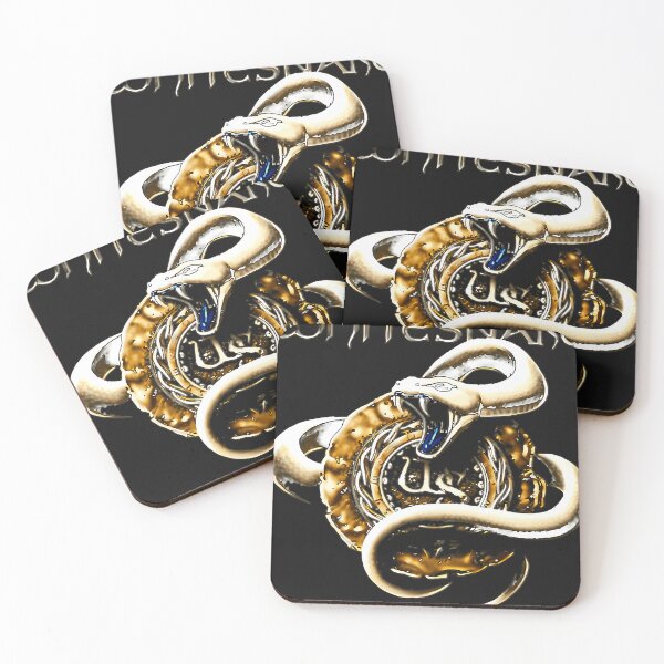 Item preview, Coiled White Snake Emblem For Whitesnake designed and sold by RichardGonza88.