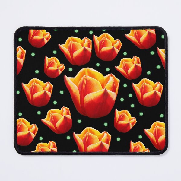 Item preview, red & orange tulip pattern designed and sold by EleniA8.