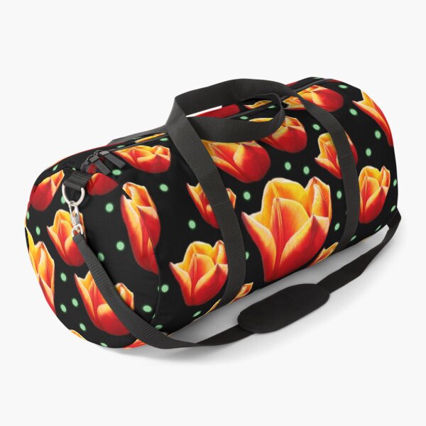 Item preview, red & orange tulip pattern designed and sold by EleniA8.
