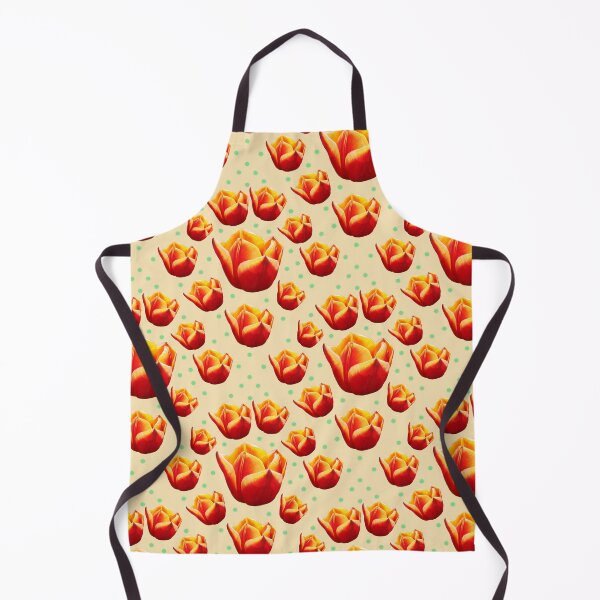 Item preview, red & orange tulip pattern designed and sold by EleniA8.