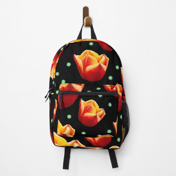 Item preview, red & orange tulip pattern designed and sold by EleniA8.
