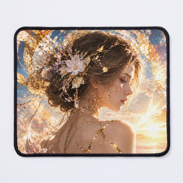 Item preview, Sunrise Kintsugi Sea of Clouds Goddess designed and sold by KINTSUGI-LUMI.