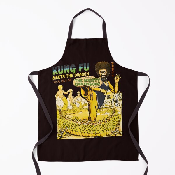 Item preview, Kung Fu Meets The Dragon Lee Perry Retro Kicking Art designed and sold by Jarya-Menari.