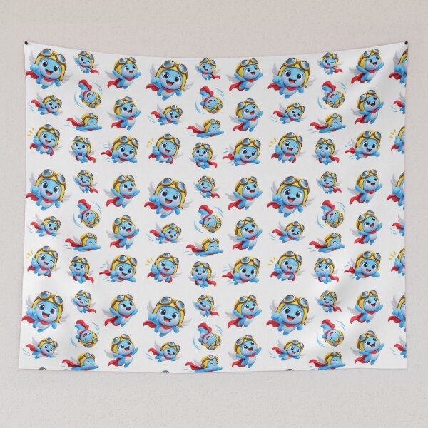Item preview, Max Flying Cute Aviator Character Pattern designed and sold by MR4me.
