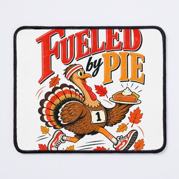 Item preview, Funny Thanksgiving Turkey Trot Running Fueled By Pie T-Shirt designed and sold by Serhotep.