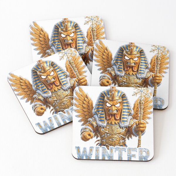 Item preview, Funny Winter Pharaoh Rooster - Grumpy Egyptian Chicken Winter Design designed and sold by RAX Mirth Studio.
