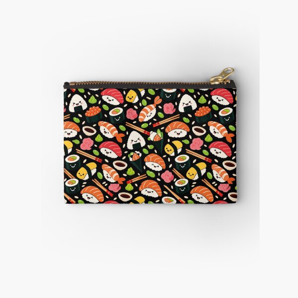 Item preview, Cute Kawaii Sushi Party Seamless Pattern designed and sold by therockstuff.