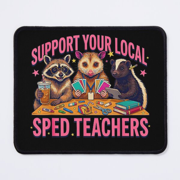 Item preview, Support Your Local SPED Teachers Funny Special Education Animals designed and sold by Brasovbit.