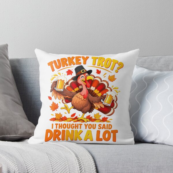 Item preview, Funny Thanksgiving Turkey Trot Squad Drinking Matching T-Shirt designed and sold by hapitoss.