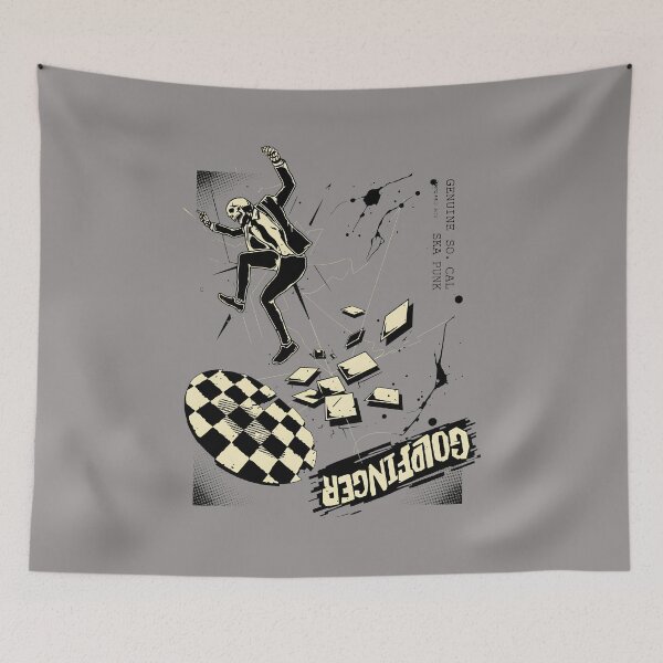 Item preview, GOLDFINGER Skeleton Dancing Ska Punk Tee-74 designed and sold by AzemFejzuli.