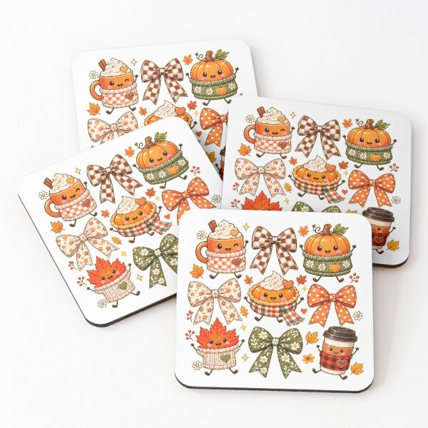 Item preview, Cute Fall Pumpkin Coffee Autumn designed and sold by QuiteOrbit.