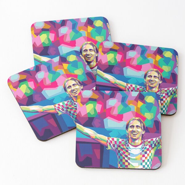 Aperçu de l'œuvre Luka Modric Pop Art créée et vendue par Kindcorner.