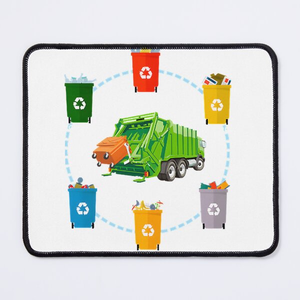 Item preview, Garbage Truck Illustration for Recycling and Waste Management Enthusiasts designed and sold by xdnatexd.