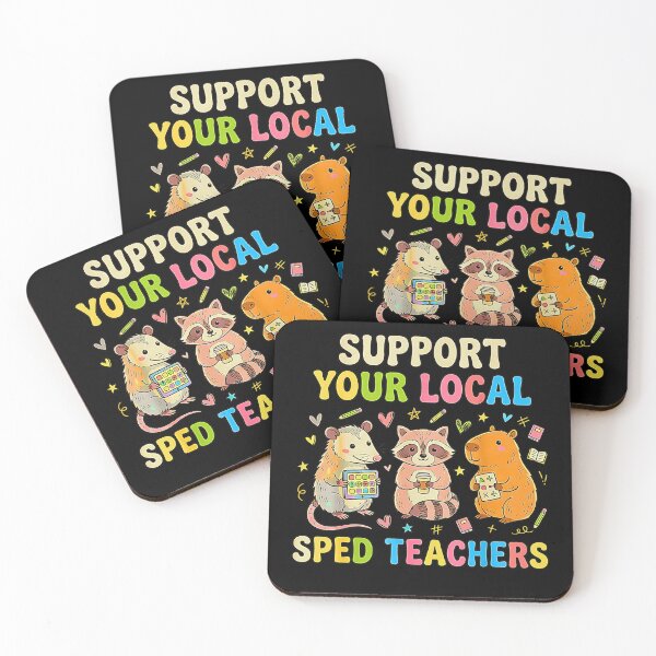 Item preview, Support Your Local SPED Teachers Funny Special Education Animals designed and sold by Brasovbit.
