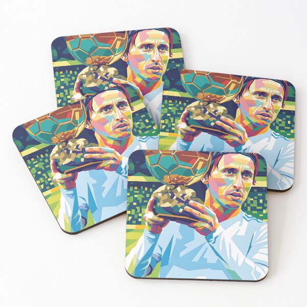 Aperçu de l'œuvre Luka Modric Pop Art créée et vendue par Kindcorner.