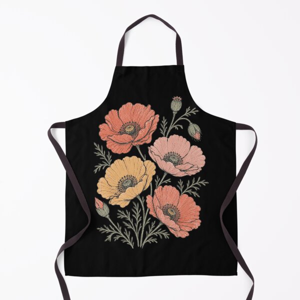 Artikelvorschau, Vintage-Mohnblumen in warmen Pastellfarben entworfen und verkauft von VioletNance.