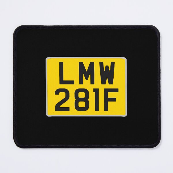 Item preview, Retro LMW 28IF Yellow License Plate  designed and sold by Sidraxoka.