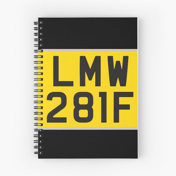 Item preview, Retro LMW 28IF Yellow License Plate  designed and sold by Sidraxoka.