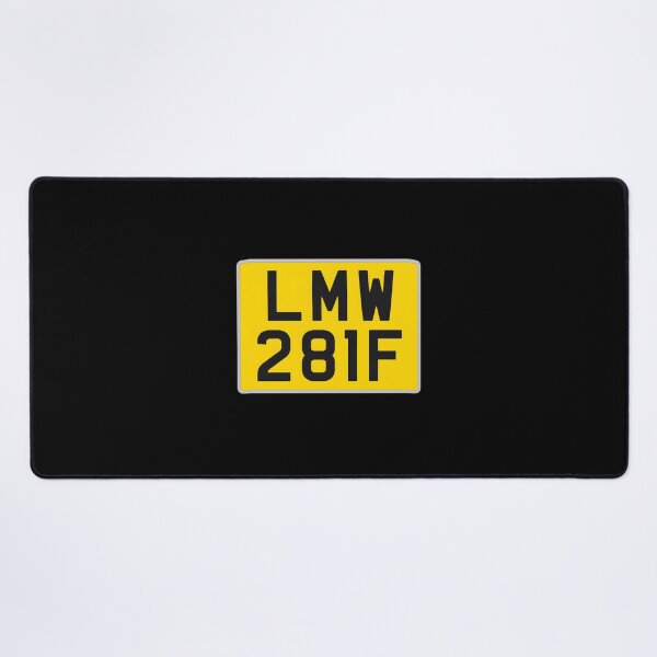 Item preview, Retro LMW 28IF Yellow License Plate  designed and sold by Sidraxoka.