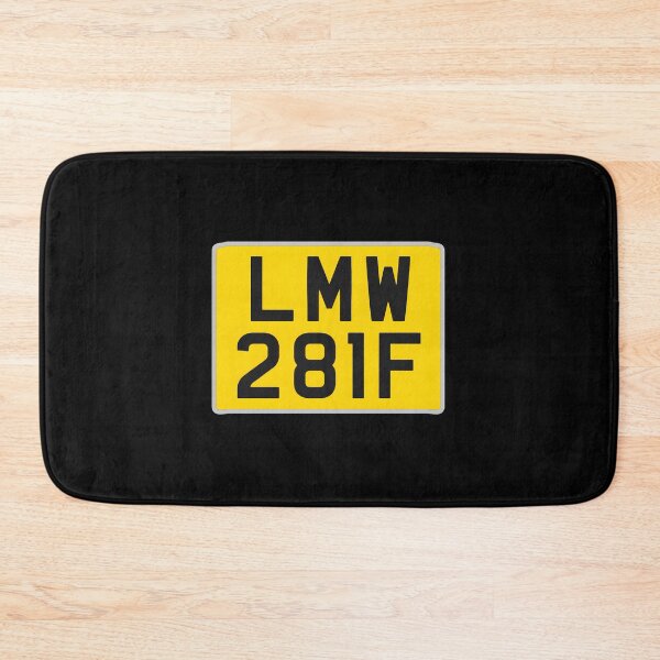 Item preview, Retro LMW 28IF Yellow License Plate  designed and sold by Sidraxoka.