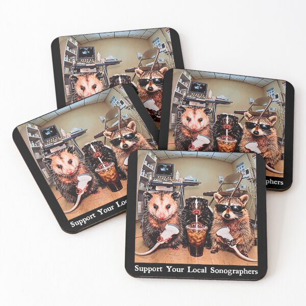 Item preview, Support Your Local Sonographers Funny Ultrasound Animal Crew designed and sold by Brasovbit.