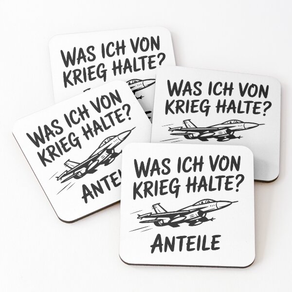 Item preview, ¿Fue Ich Von Krieg detenido? Anteile | Rüstungsaktien Börsen Humor Kampfjet Spruch designed and sold by LoFizzy.