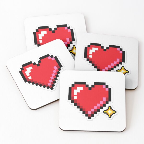 Item preview, 8-Bit Pixel Heart with Sparkle - Retro Arcade Gamer designed and sold by LearnFunStore.