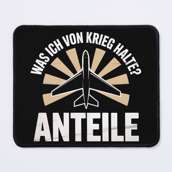 Item preview, Was Ich Von Krieg Halte? Anteile | Rüstungsaktien Börsen Humor Kampfjet Spruch designed and sold by LoFizzy.