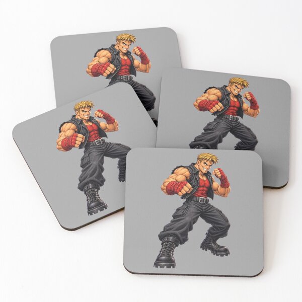 Item preview, Brutal Retro Fighter Sticker – 90s Arcade Warrior Character Art designed and sold by Felixuss.