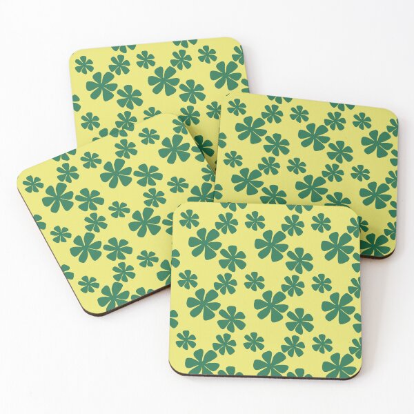Item preview, Green Flower on Yellow  designed and sold by Sharon Schwalbe.