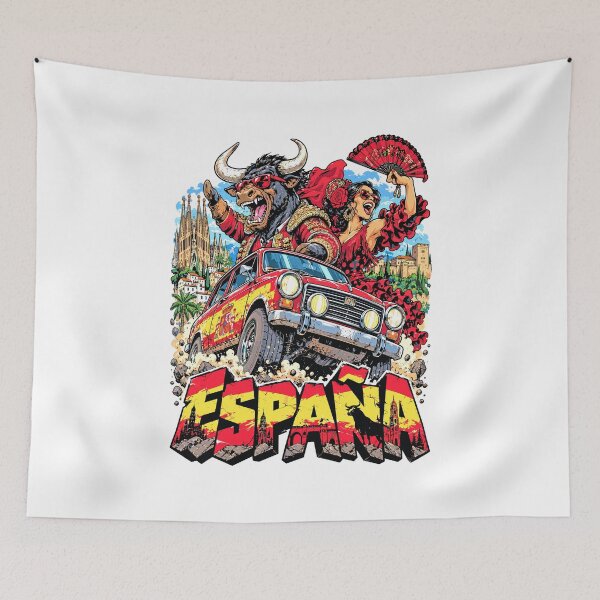 Item preview, Spanish Adventure with Flamenco and Bull designed and sold by EdwinkOne.