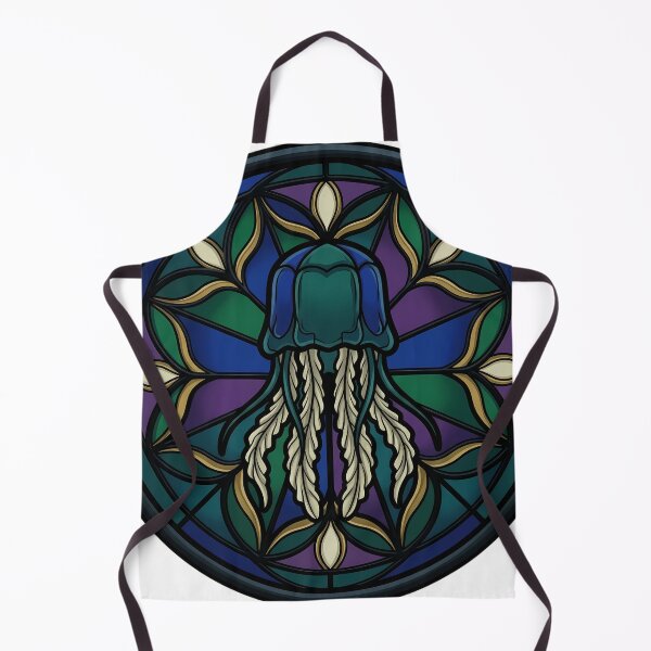Item preview, Gothic Rose Window — Box Jellyfish in Stained Glass designed and sold by IllumeInk.