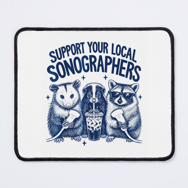 Item preview, Support Your Local Sonographers Funny Ultrasound Animal Crew designed and sold by Brasovbit.
