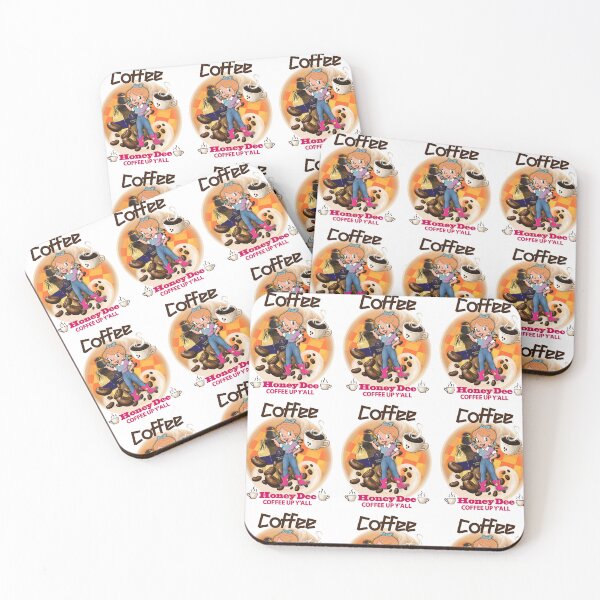 Item preview, Coffee Up Y'all With Honey Dee designed and sold by CartoonGems.com.