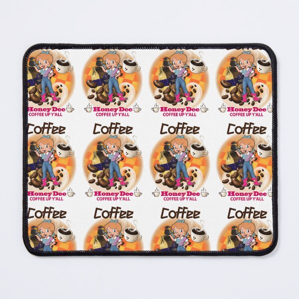 Item preview, Coffee Up Y'all With Honey Dee designed and sold by CartoonGems.com.