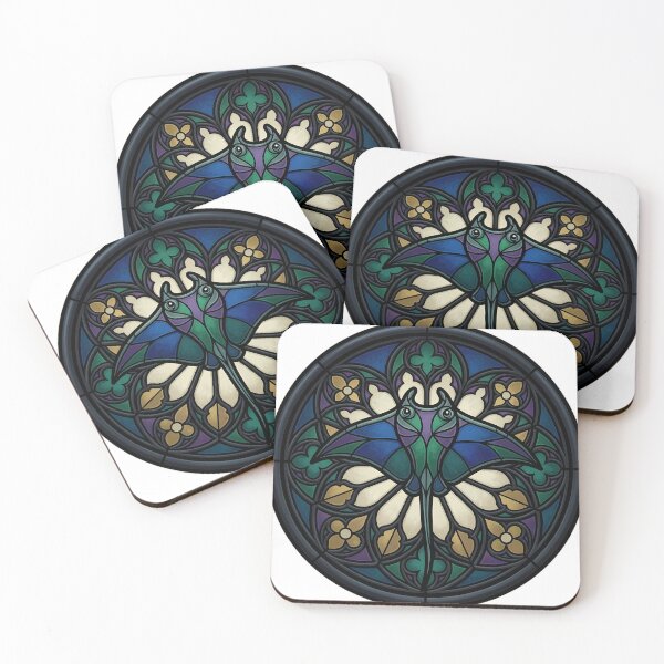 Item preview, Gothic Rose Window — Manta Ray in Stained Glass designed and sold by IllumeInk.