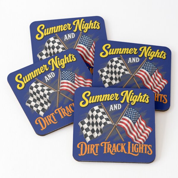 Artikelvorschau, Sommernächte-Dirt-Track-Rennen, amerikanische Speedway-Flagge entworfen und verkauft von timothymurp.