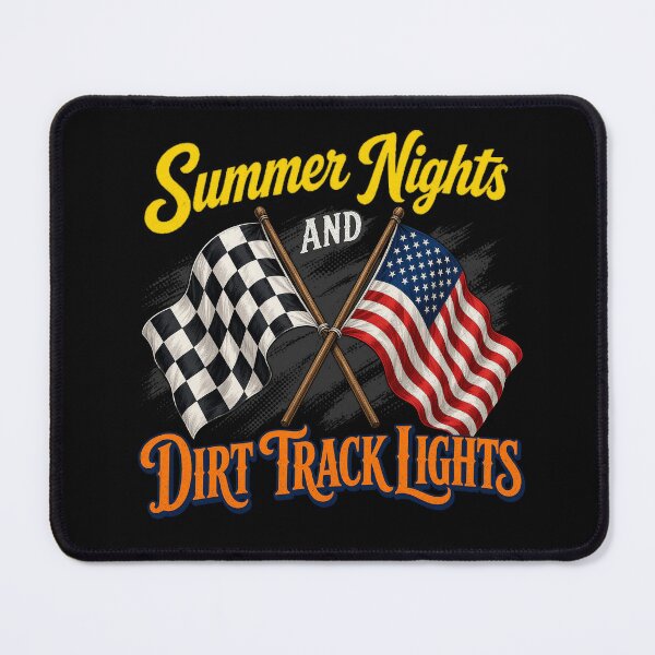 Artikelvorschau, Sommernächte-Dirt-Track-Rennen, amerikanische Speedway-Flagge entworfen und verkauft von timothymurp.
