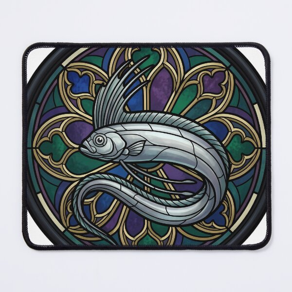 Item preview, Gothic Rose Window — Giant Oarfish in Stained Glass designed and sold by IllumeInk.