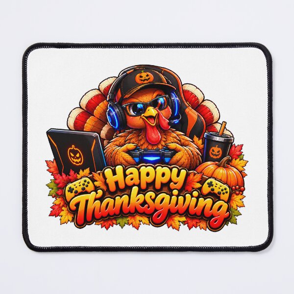 Item preview, Funny Thanksgiving Turkey Gamer – Autumn Gaming Design  designed and sold by QuiteOrbit.