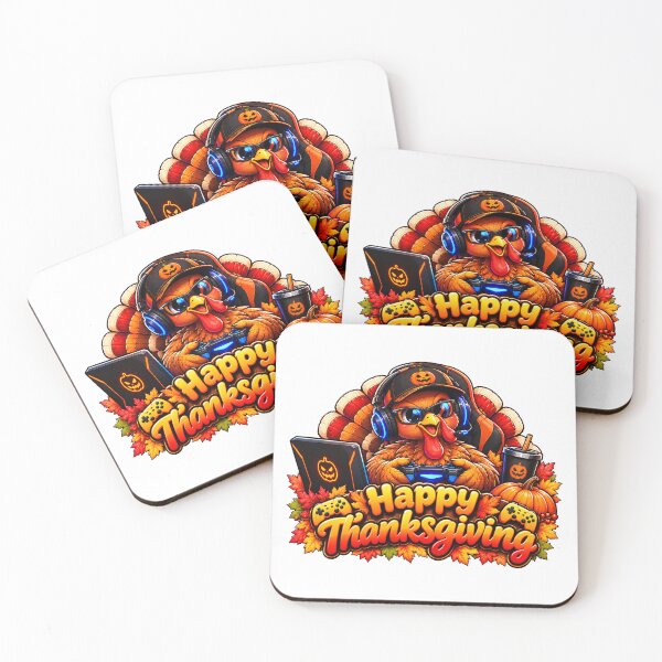 Item preview, Funny Thanksgiving Turkey Gamer – Autumn Gaming Design  designed and sold by QuiteOrbit.